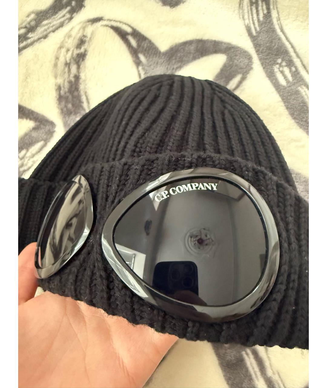 CP COMPANY Черная шерстяная шапка, фото 3