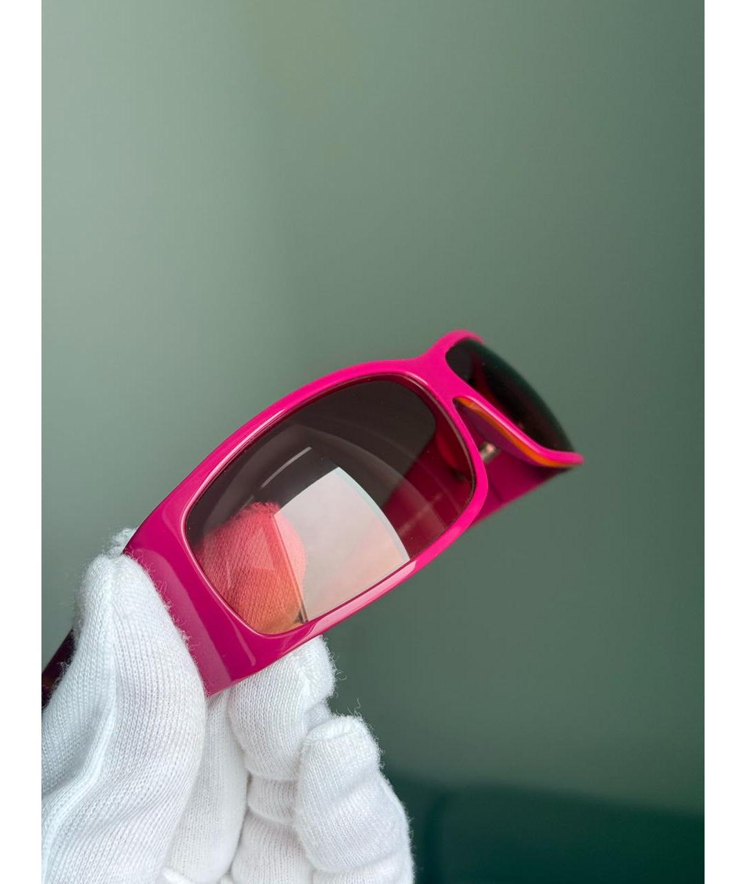 CHRISTIAN DIOR Розовые пластиковые солнцезащитные очки, фото 5
