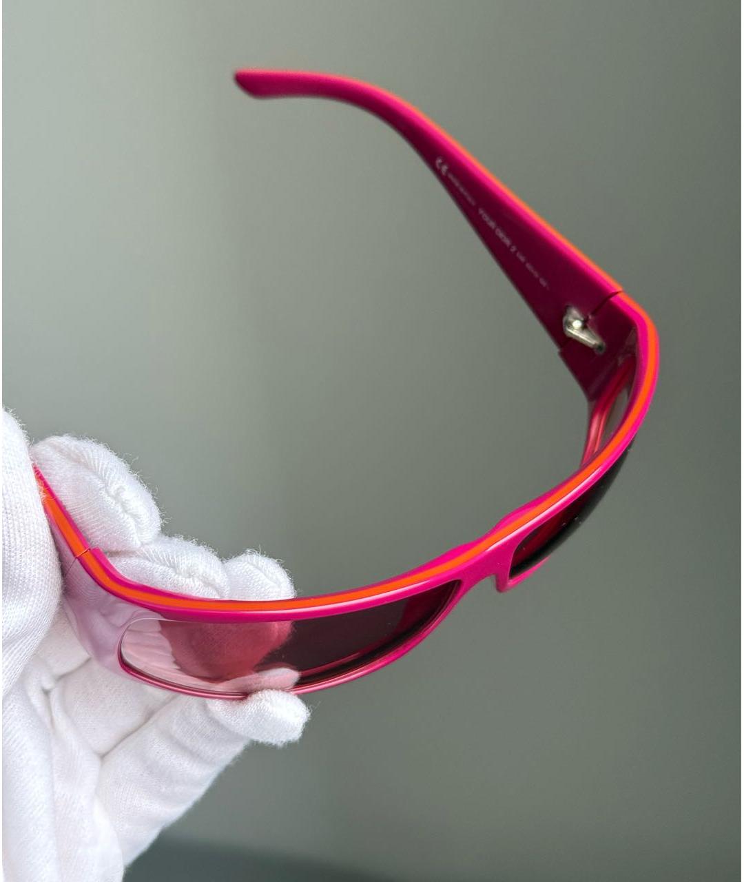 CHRISTIAN DIOR Розовые пластиковые солнцезащитные очки, фото 6
