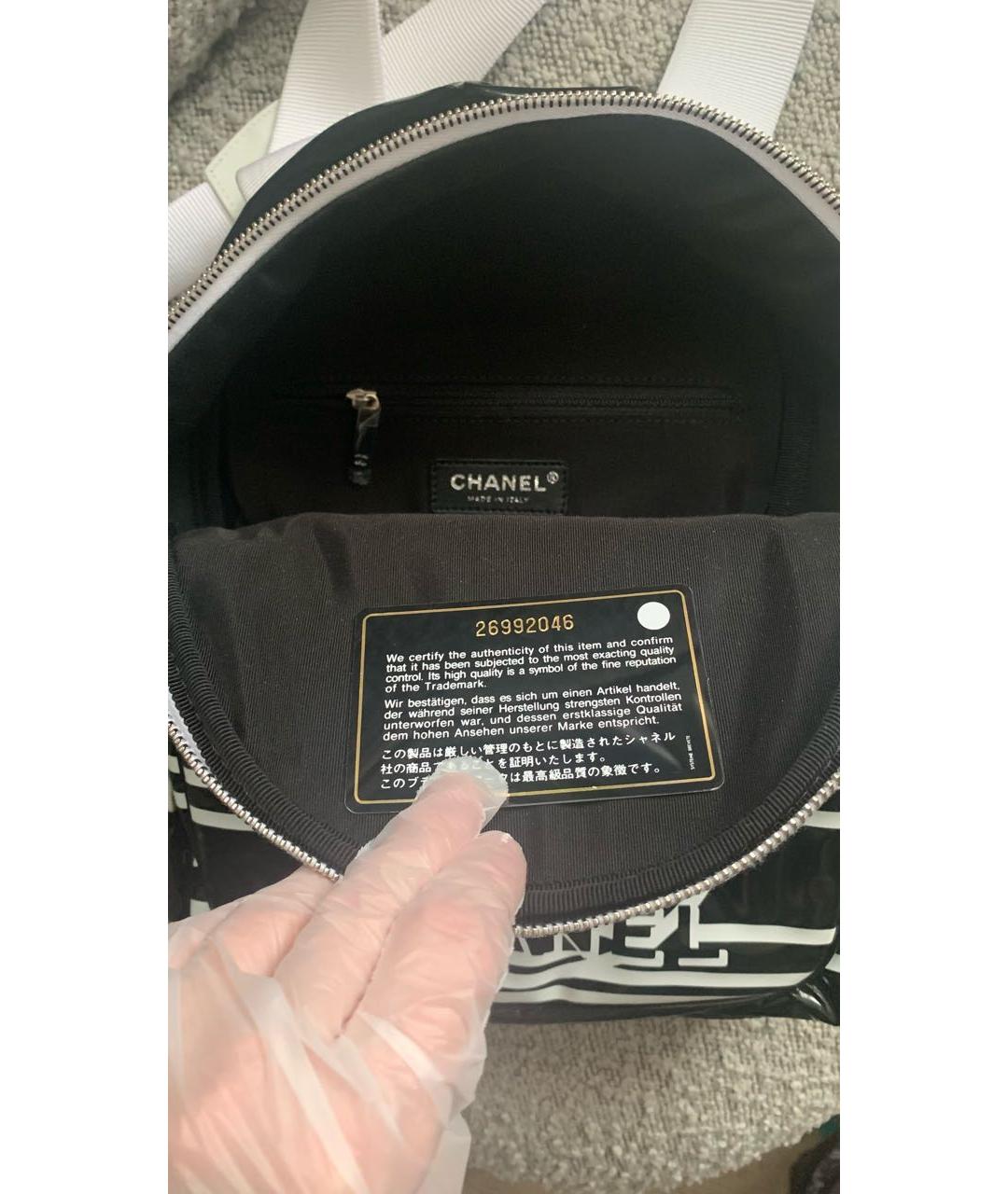CHANEL Черный рюкзак, фото 4