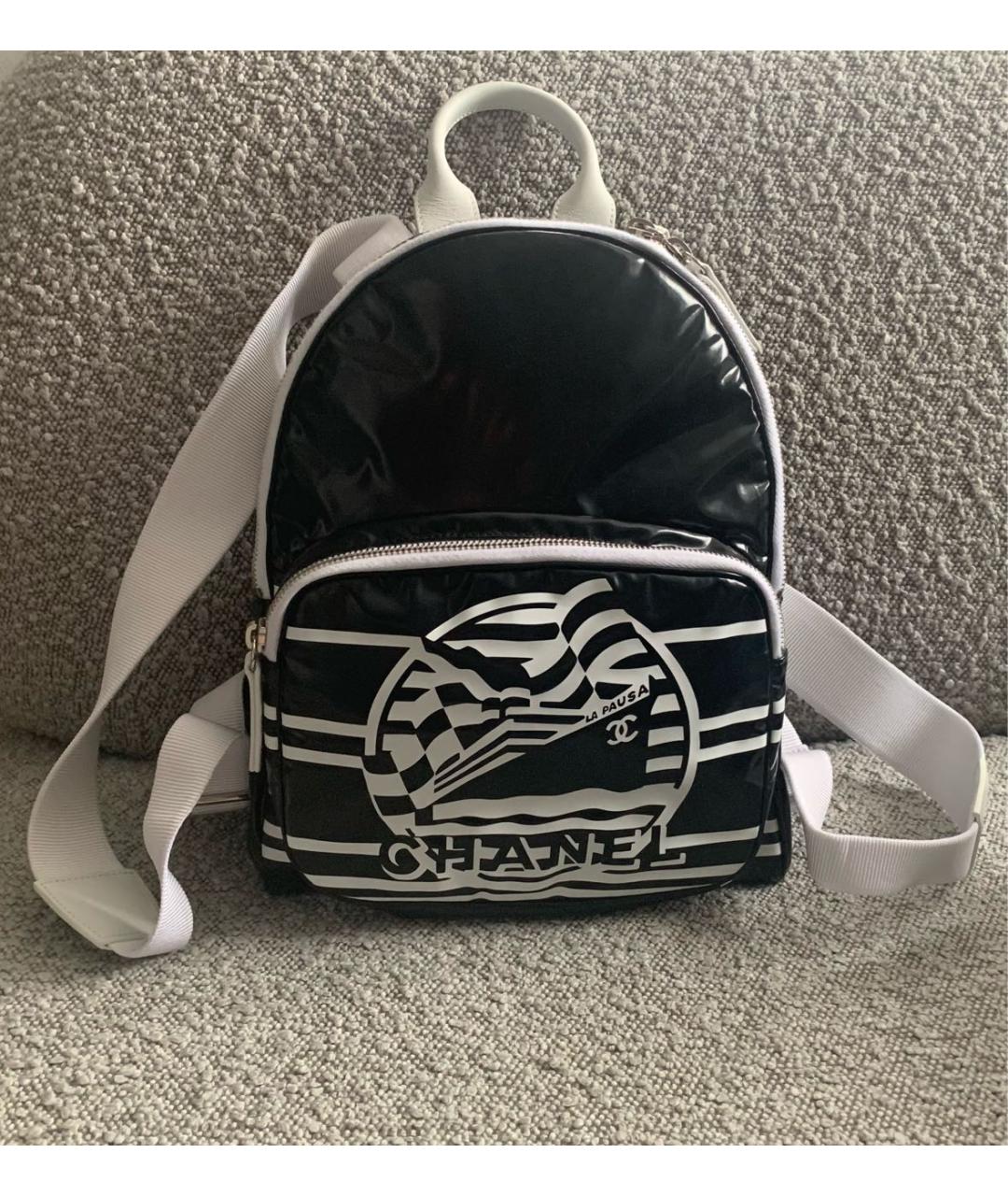 CHANEL Черный рюкзак, фото 9