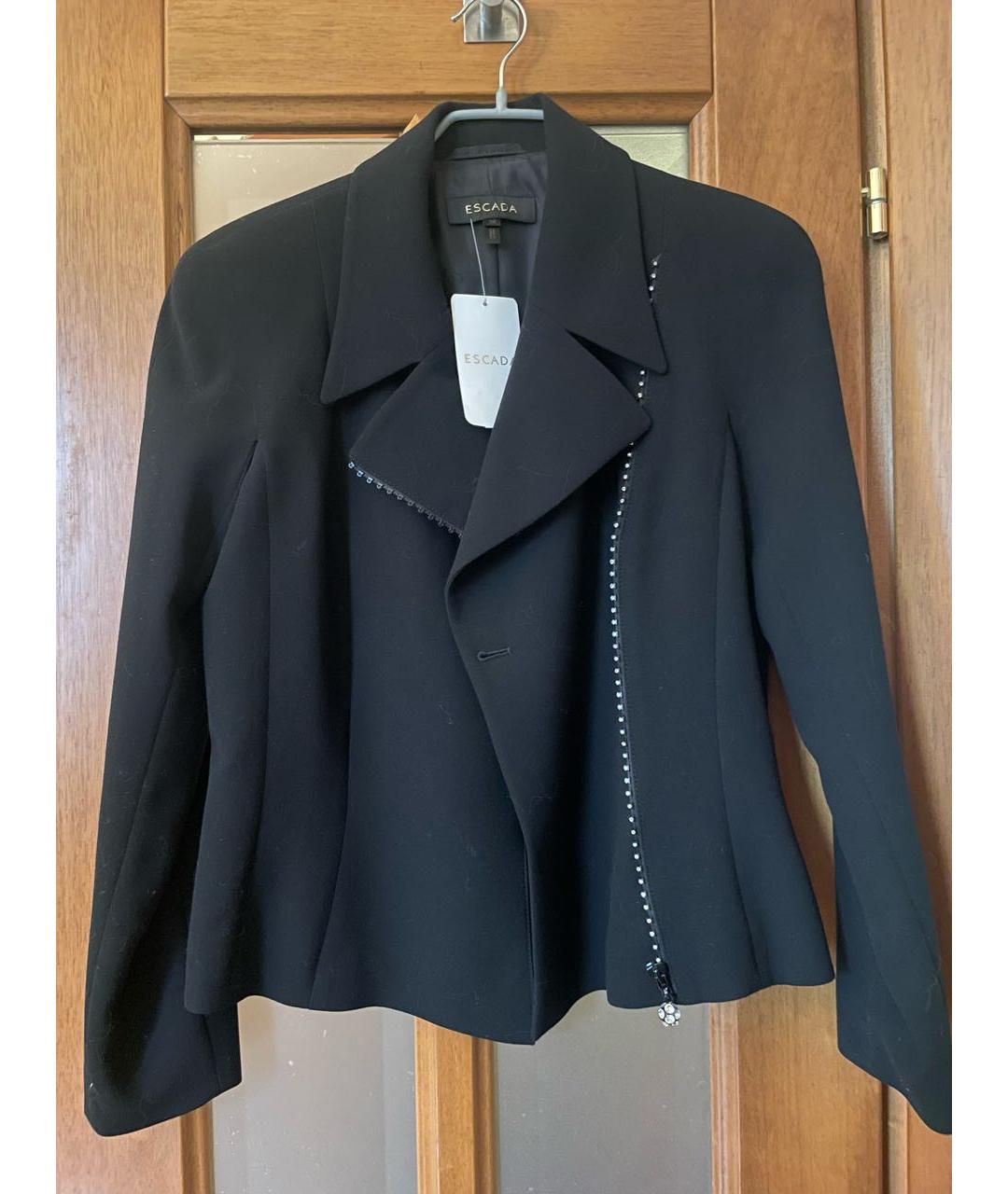 ESCADA Черный шерстяной костюм с юбками, фото 9