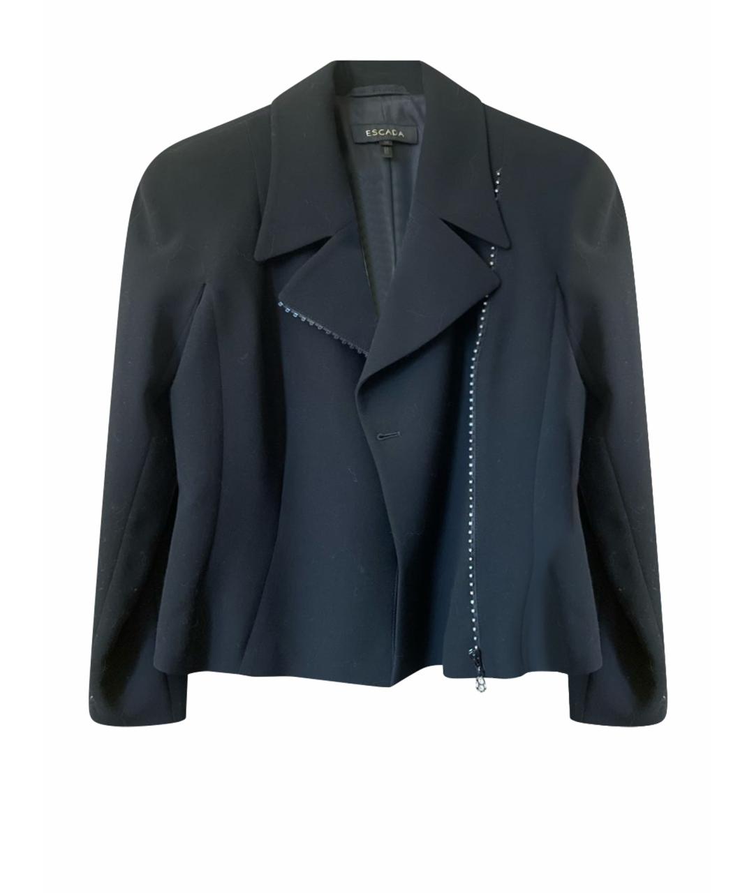 ESCADA Черный шерстяной костюм с юбками, фото 1