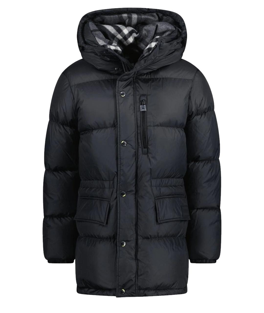 BURBERRY Черный пуховик, фото 7