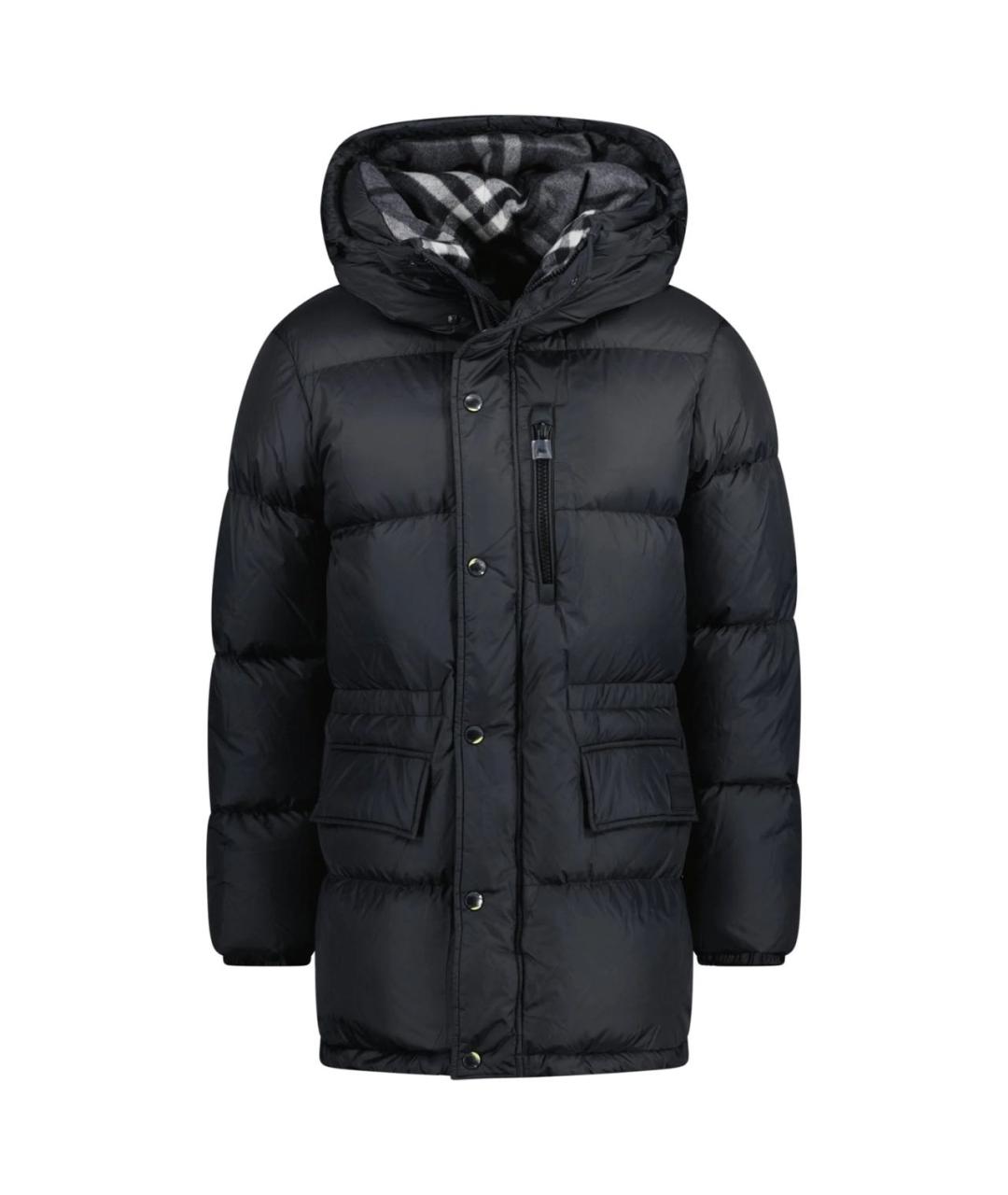 BURBERRY Черный пуховик, фото 6