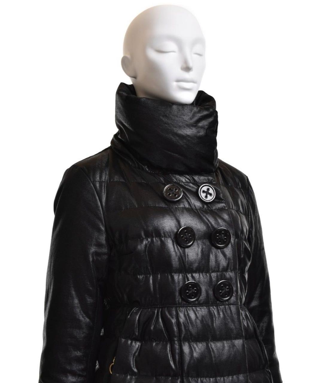 MONCLER Черный хлопковый пуховик, фото 4