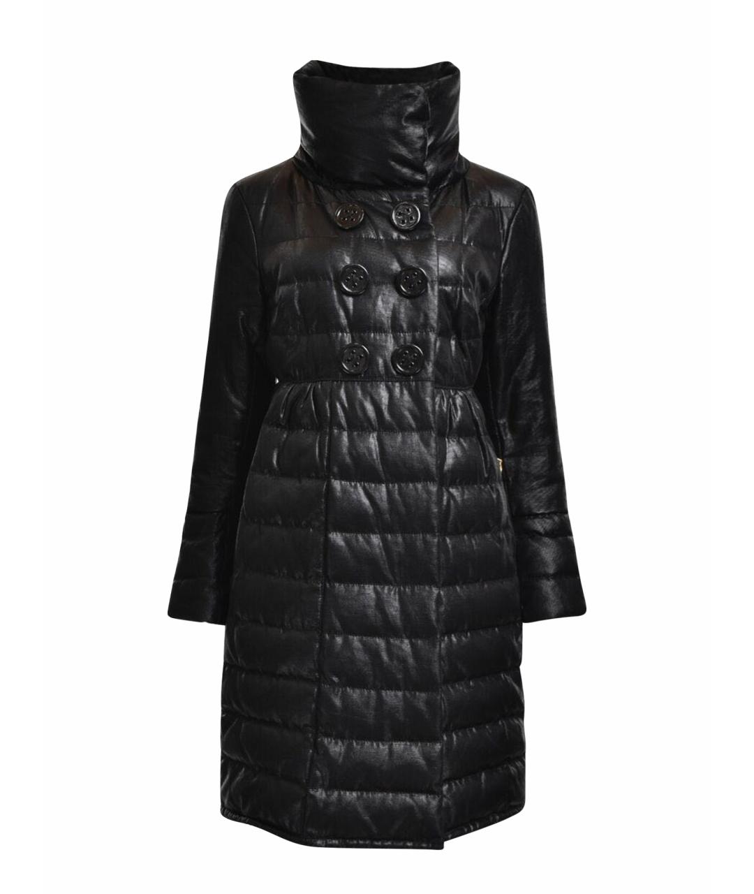 MONCLER Черный хлопковый пуховик, фото 1