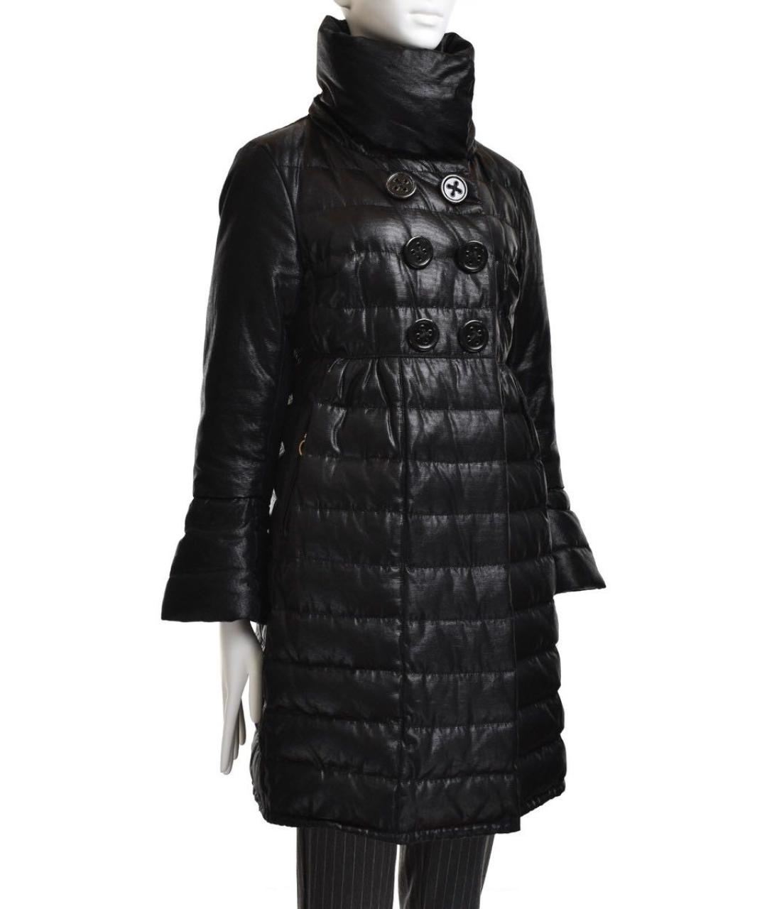 MONCLER Черный хлопковый пуховик, фото 2