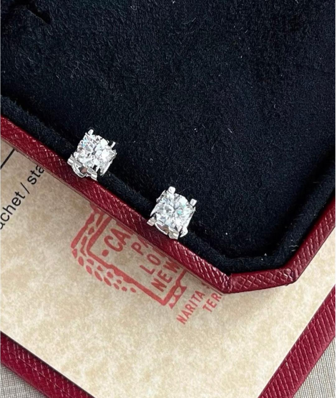 CARTIER Серебряные серьги из белого золота, фото 3