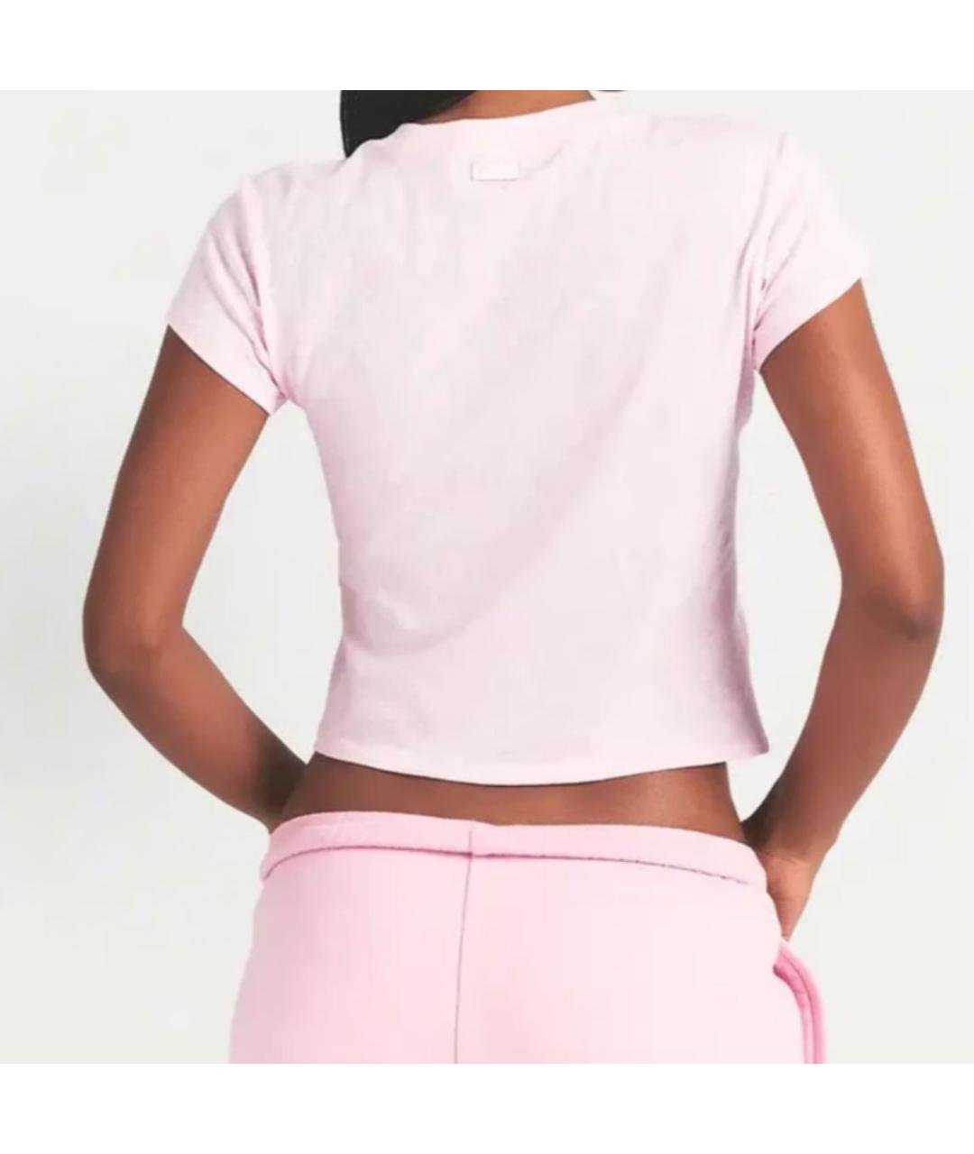 SKIMS Розовая футболка, фото 4