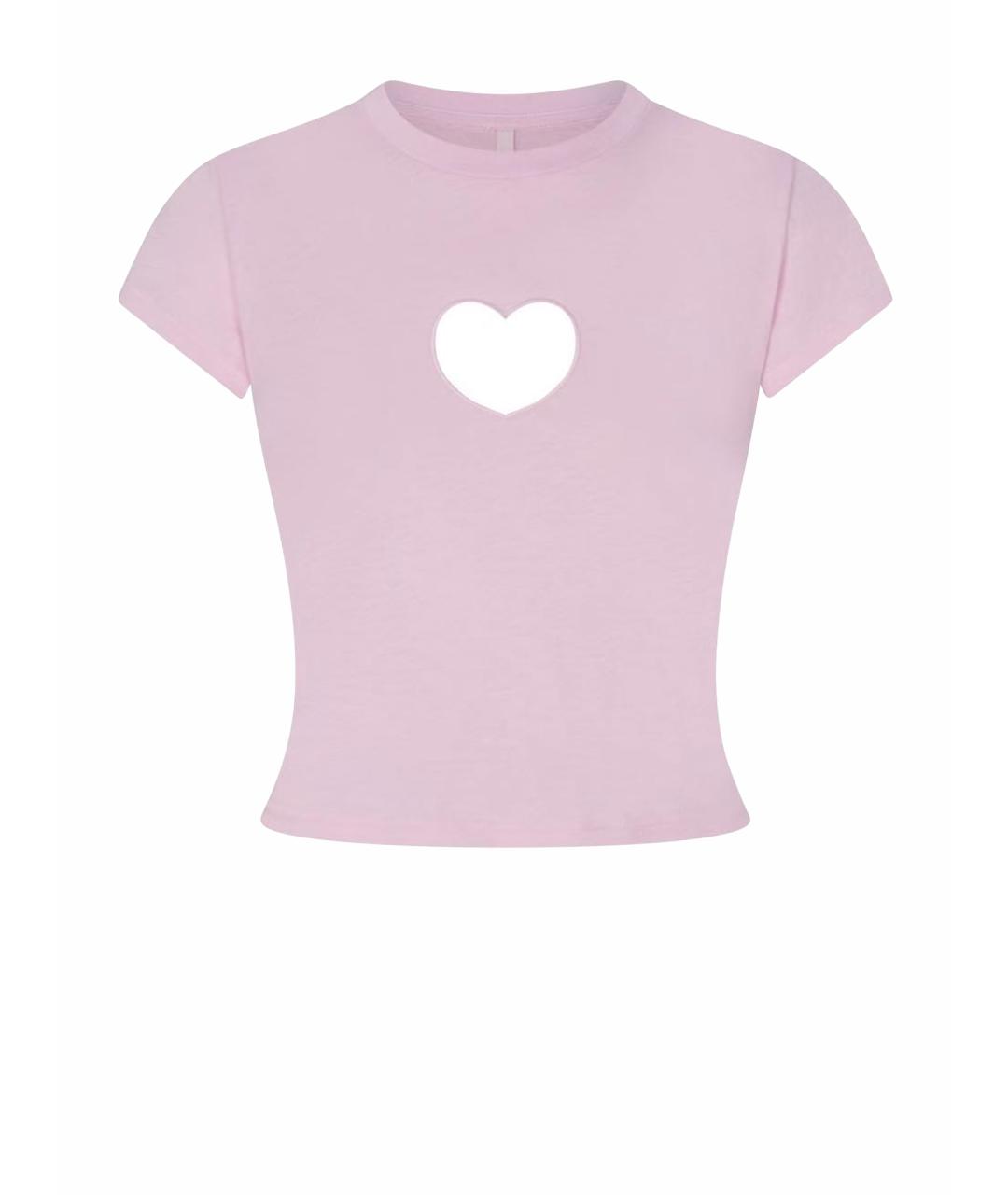 SKIMS Розовая футболка, фото 1