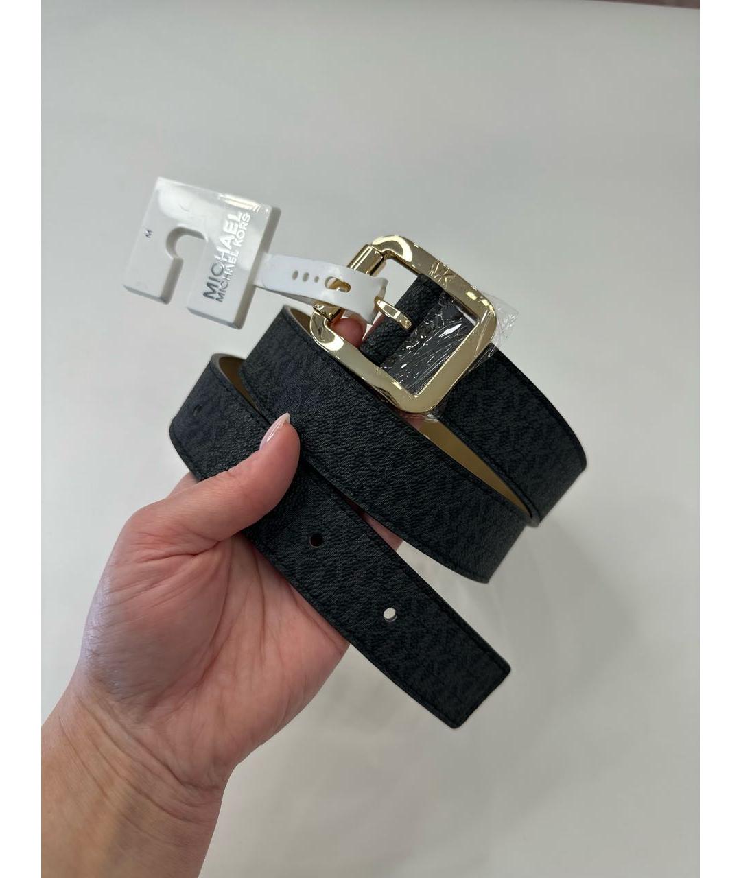 MICHAEL KORS Черный ремень, фото 5