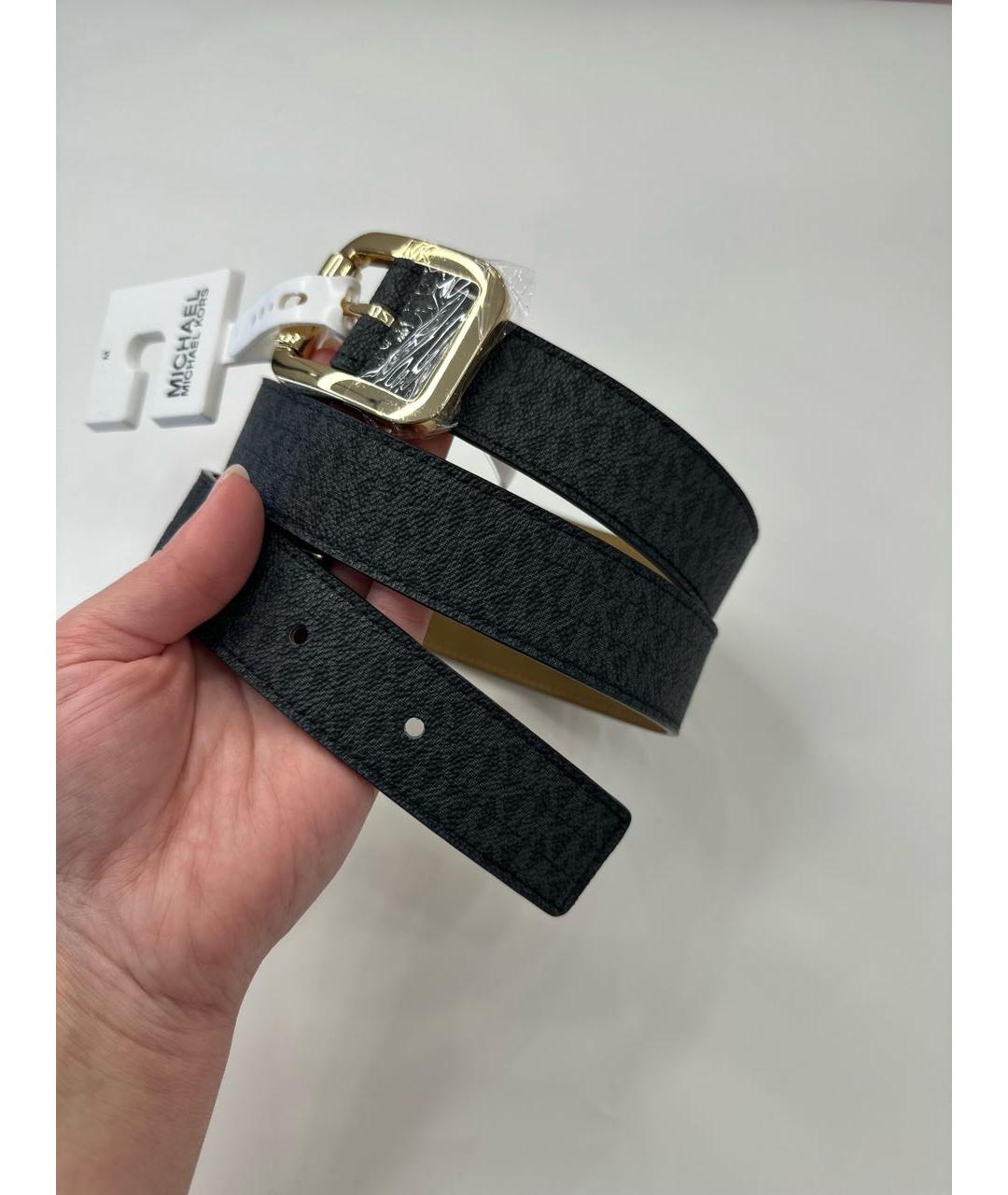 MICHAEL KORS Черный ремень, фото 6