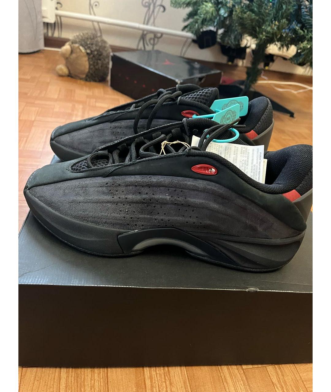 ADIDAS Антрацитовые замшевые низкие кроссовки / кеды, фото 4