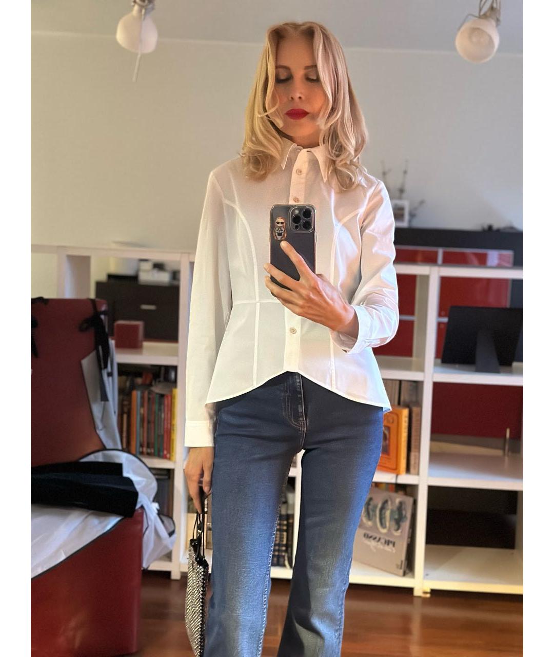 MARC JACOBS Белая хлопковая рубашка, фото 3