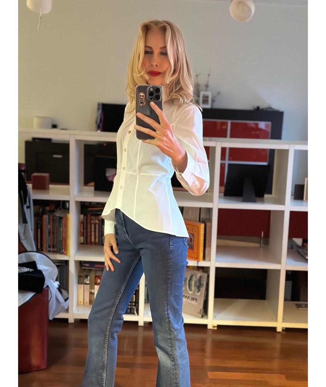 MARC JACOBS Белая хлопковая рубашка, фото 2