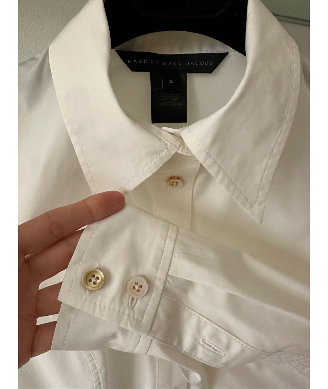 MARC JACOBS Белая хлопковая рубашка, фото 5