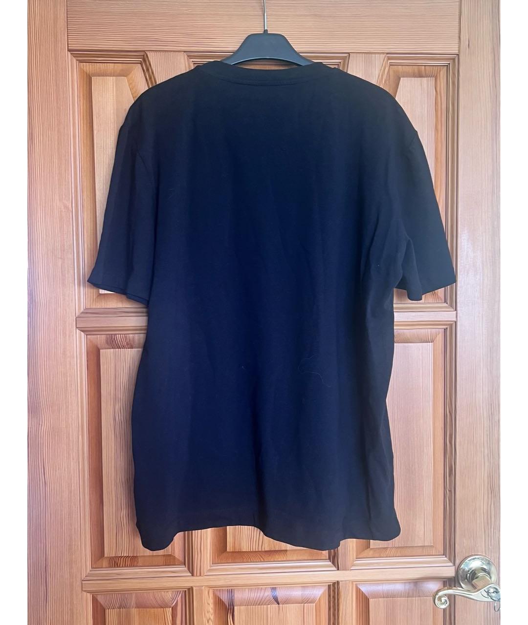 JOHN RICHMOND Черная хлопко-эластановая футболка, фото 2