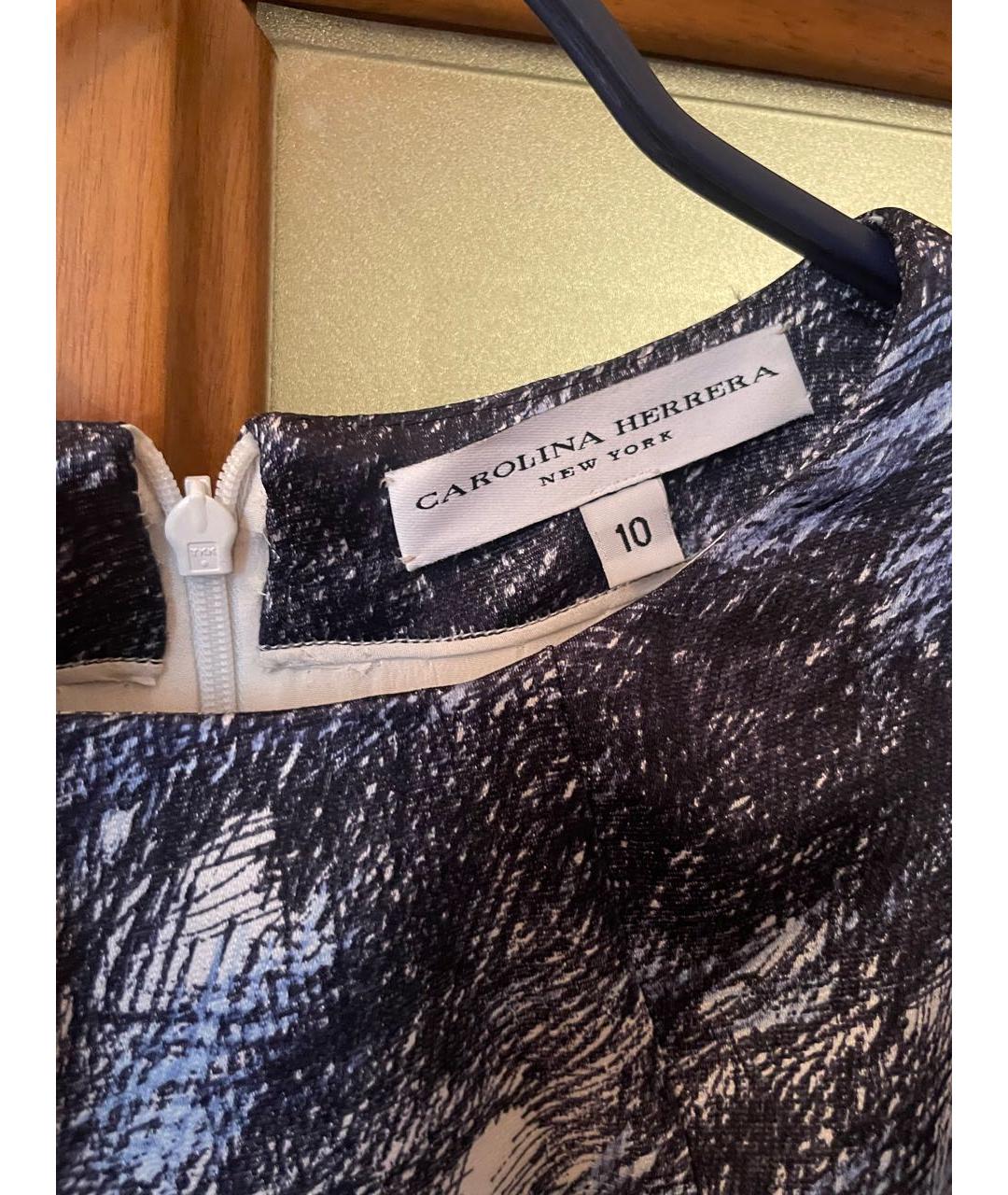 CAROLINA HERRERA Мульти шелковое коктейльное платье, фото 3