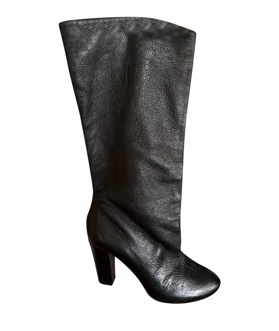 CHLOE Черные кожаные сапоги, фото 1