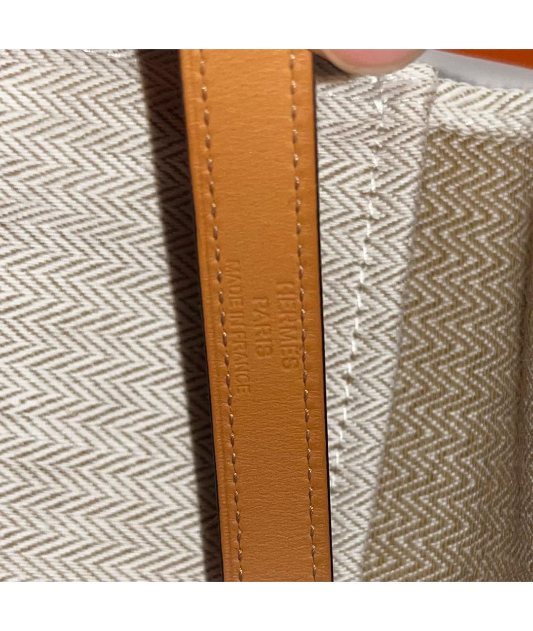 HERMES Черный кожаный браслет, фото 4