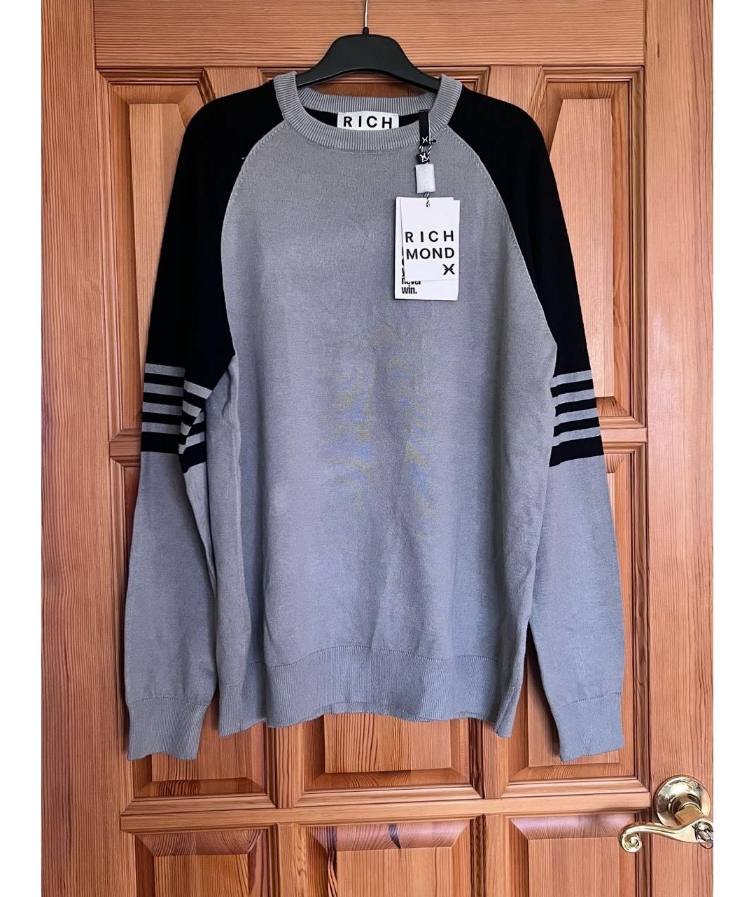 JOHN RICHMOND Серый джемпер / свитер, фото 4