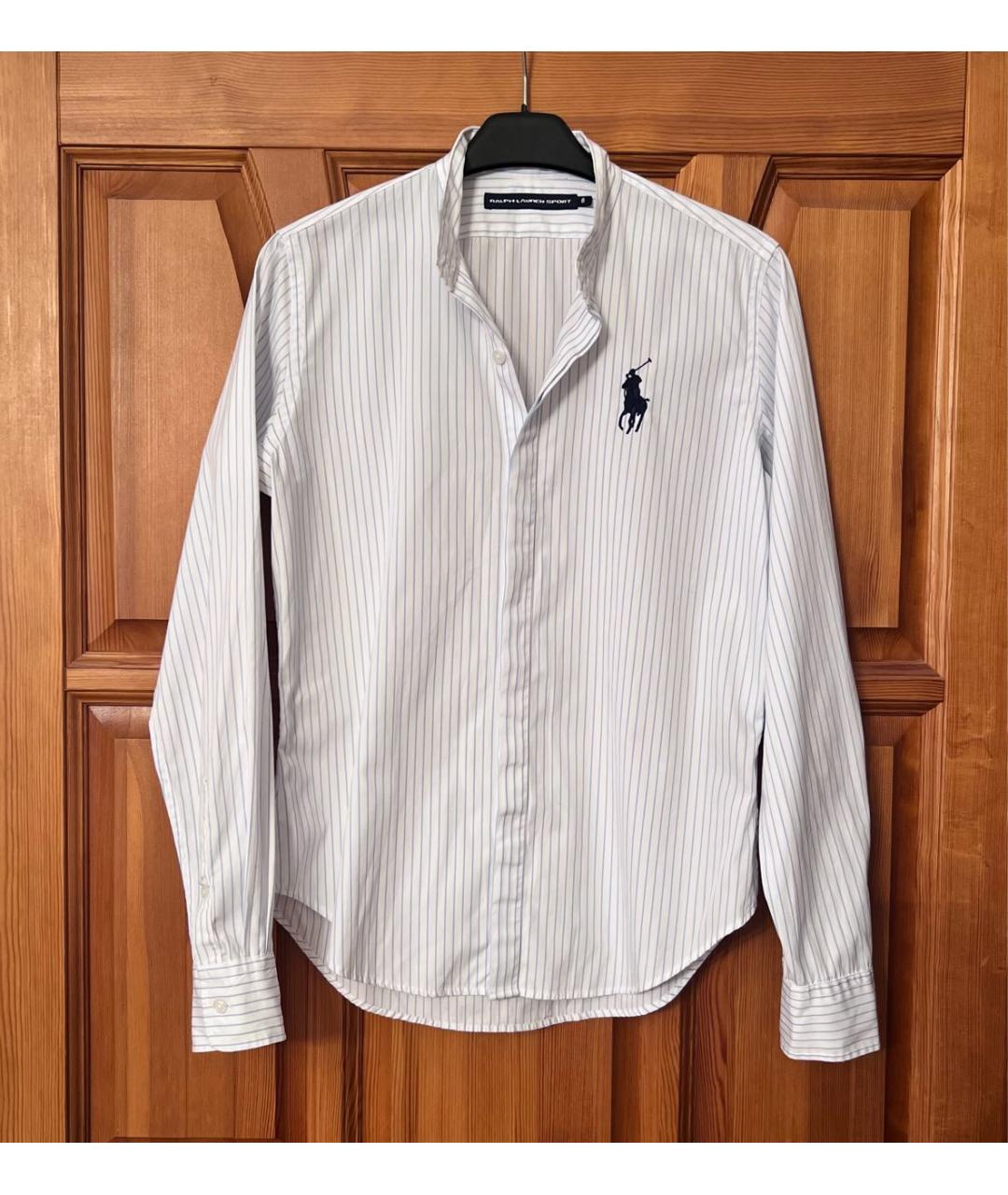 RALPH LAUREN Белая хлопковая рубашка, фото 4