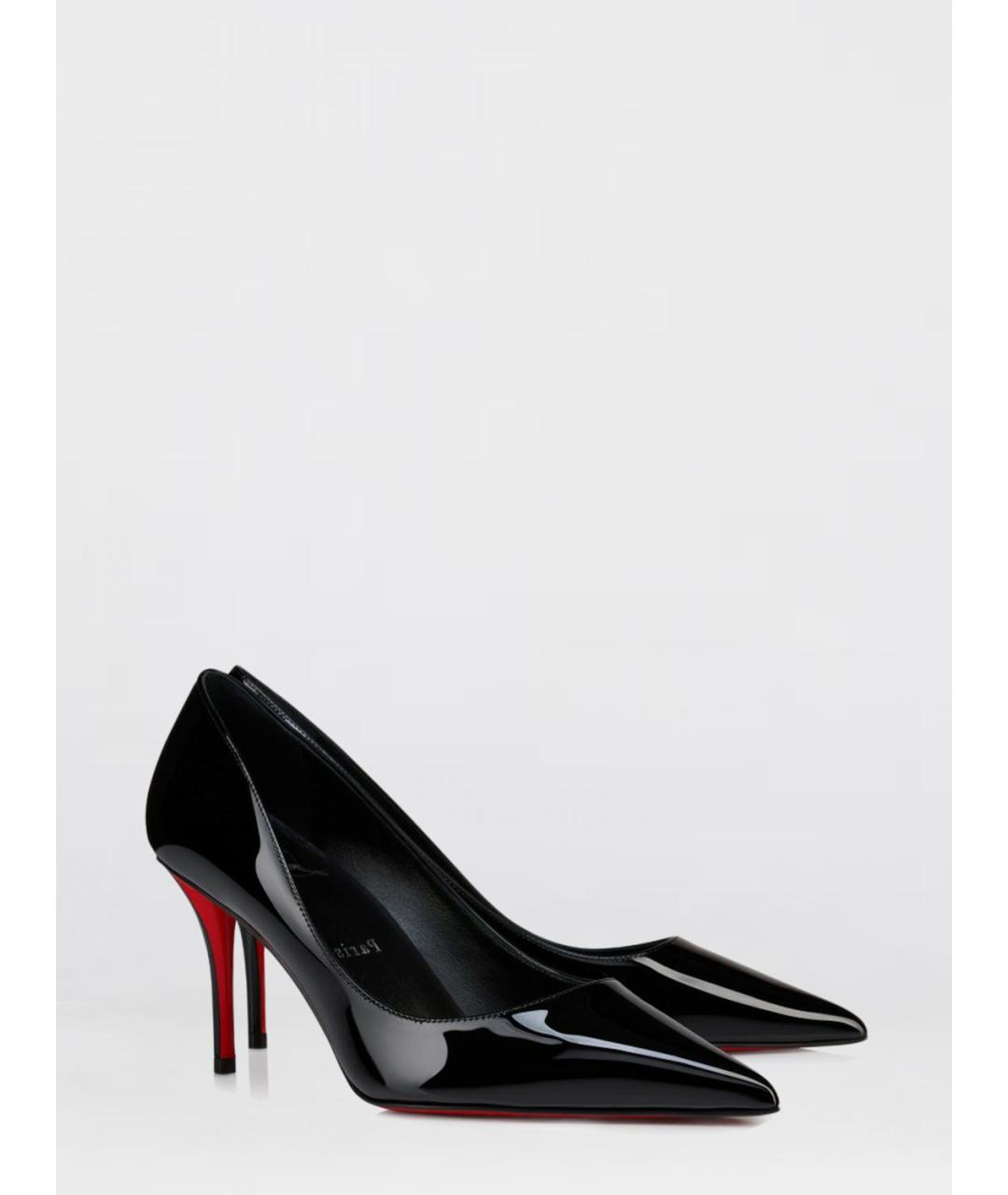 CHRISTIAN LOUBOUTIN Черные туфли из лакированной кожи, фото 2