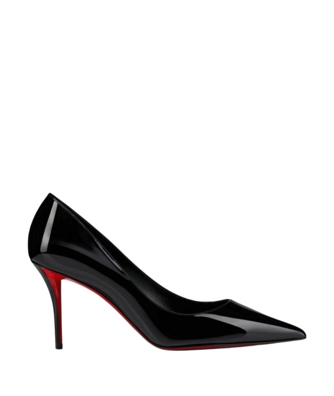 CHRISTIAN LOUBOUTIN Черные туфли из лакированной кожи, фото 1