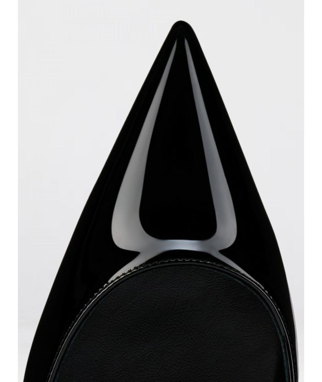 CHRISTIAN LOUBOUTIN Черные туфли из лакированной кожи, фото 4
