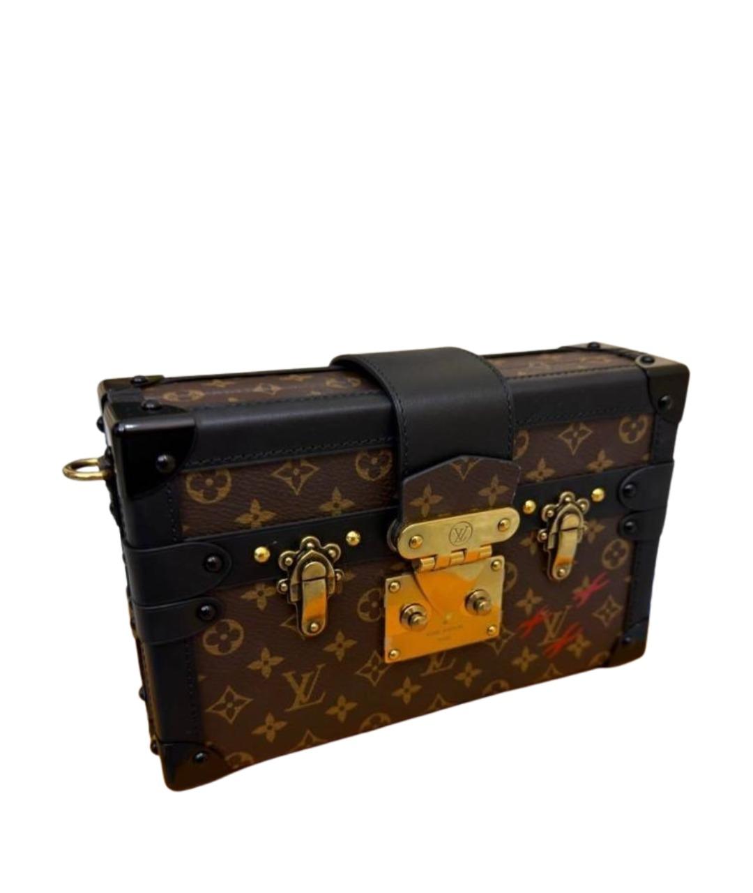 LOUIS VUITTON Коричневая кожаная сумка через плечо, фото 1