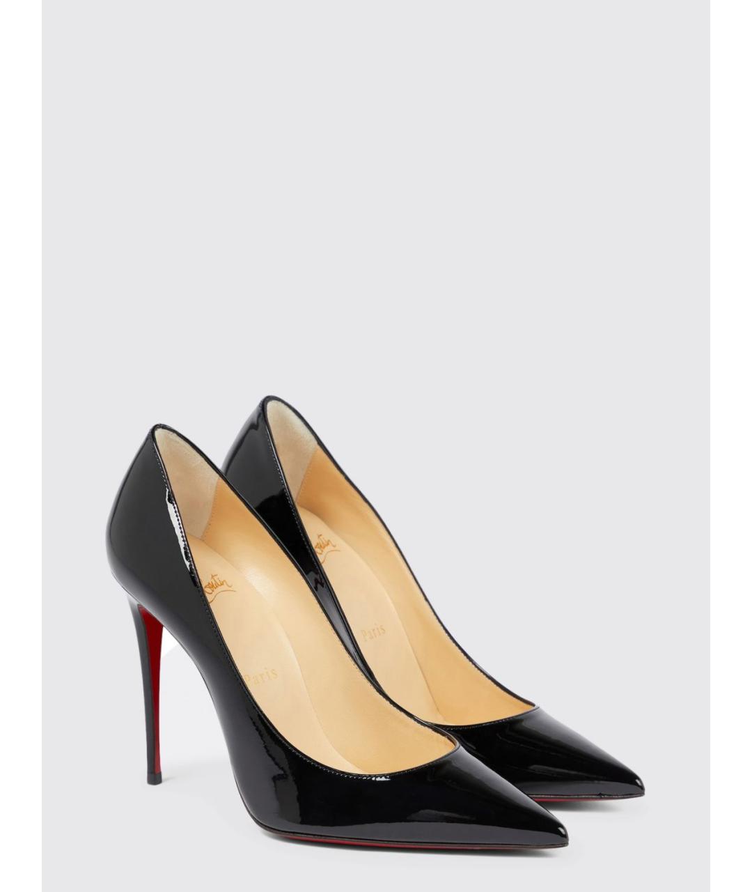 CHRISTIAN LOUBOUTIN Черные туфли из лакированной кожи, фото 2