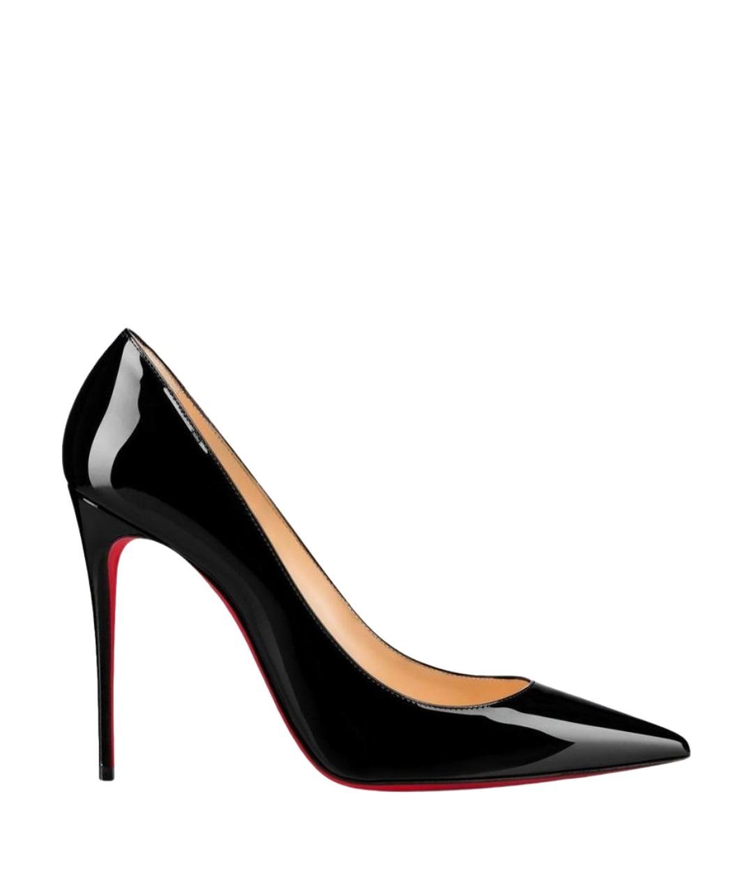 CHRISTIAN LOUBOUTIN Черные туфли из лакированной кожи, фото 1