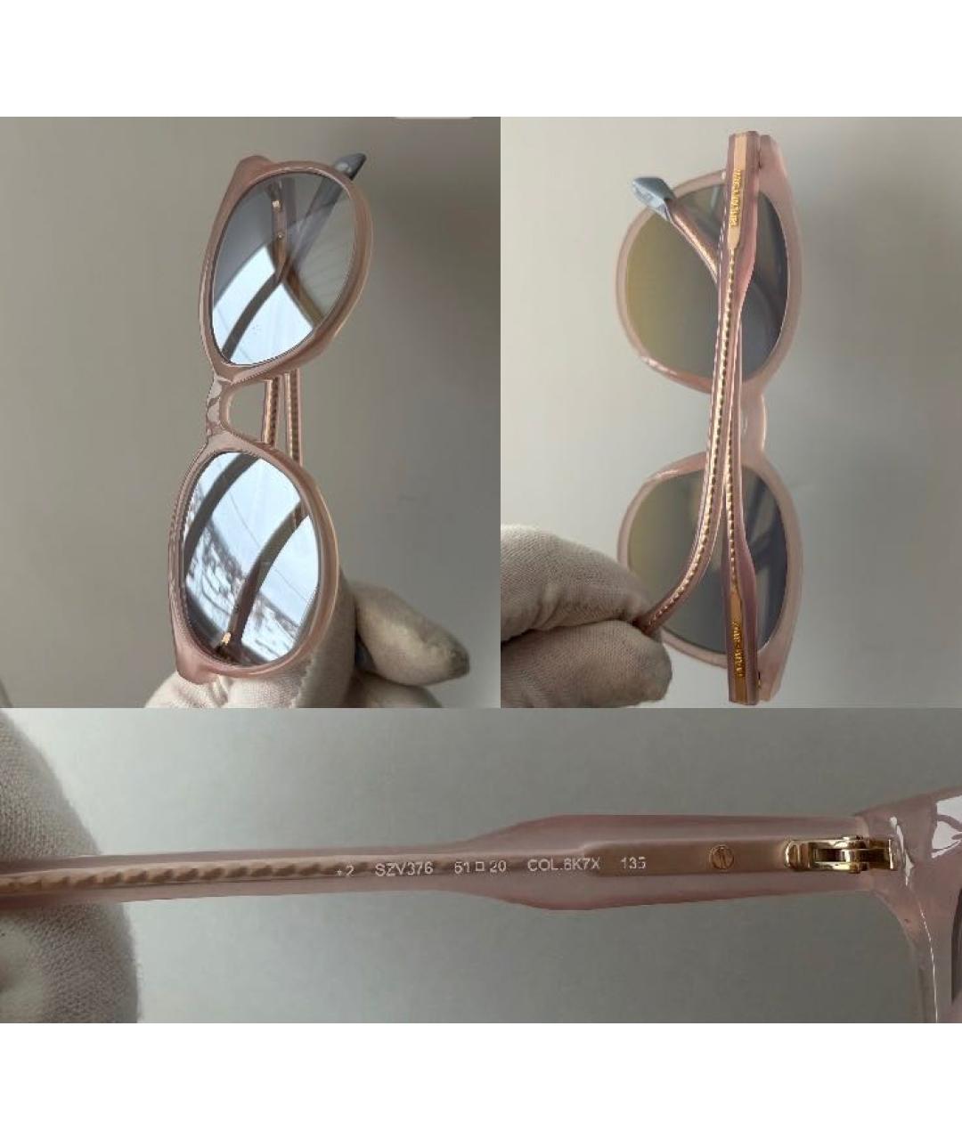 ZADIG & VOLTAIRE Розовые пластиковые солнцезащитные очки, фото 4