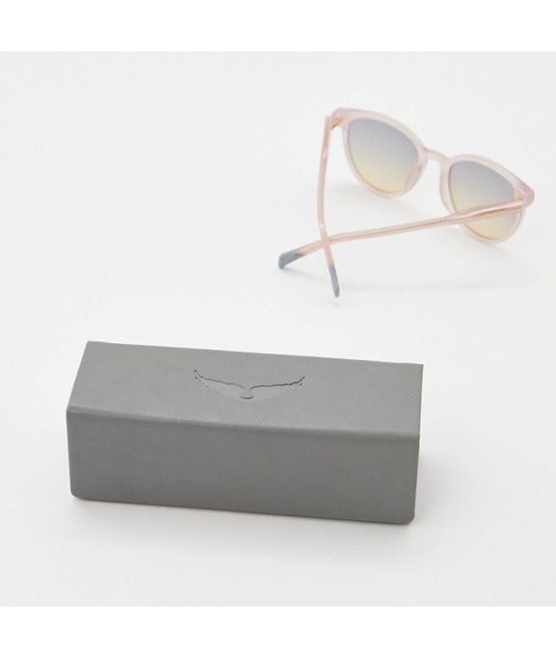 ZADIG & VOLTAIRE Розовые пластиковые солнцезащитные очки, фото 2