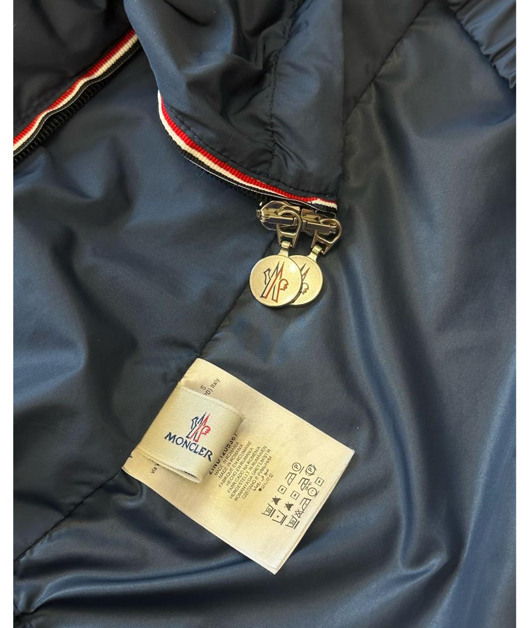 MONCLER Синий полиамидовый жилет, фото 3