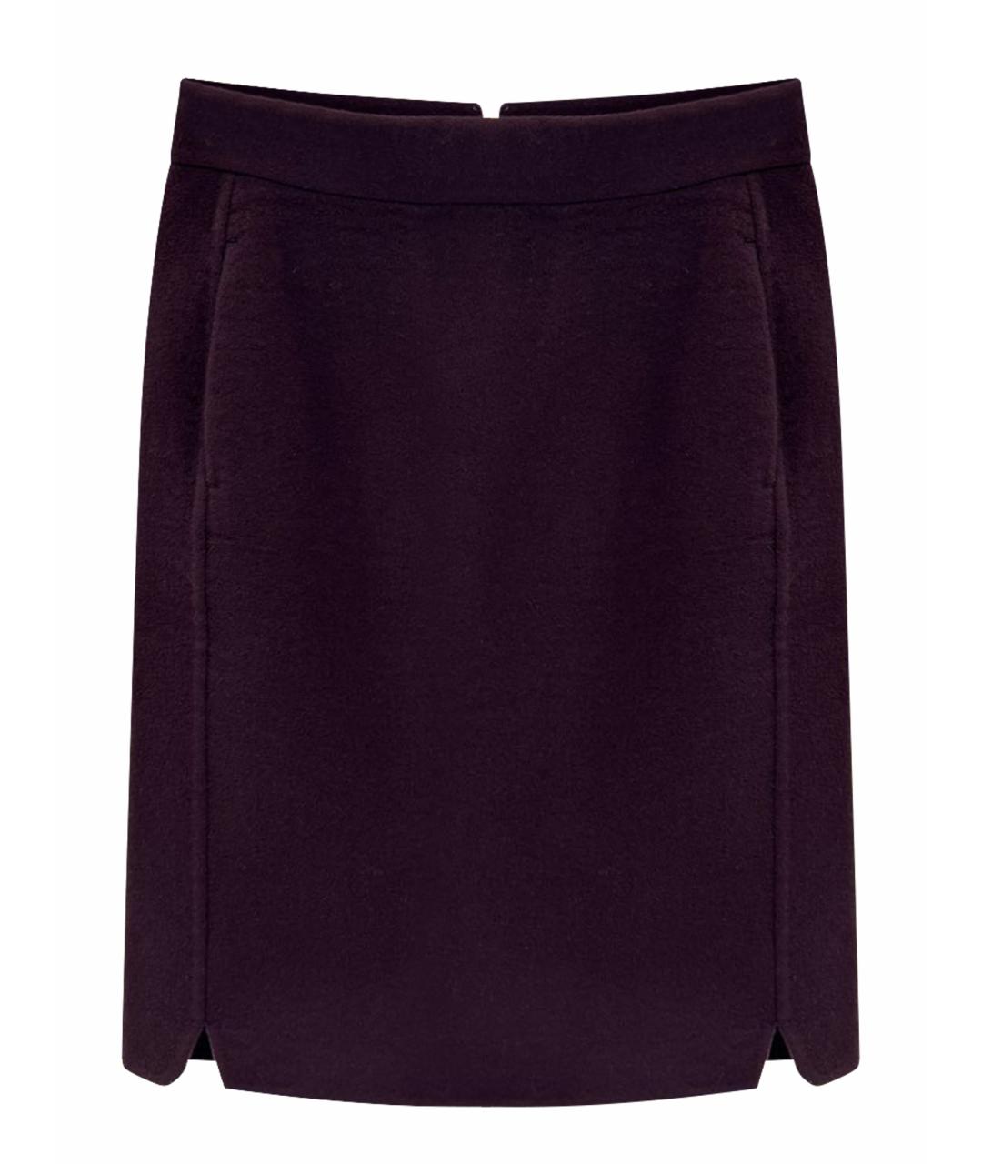 LORO PIANA Фиолетовая кашемировая юбка мини, фото 1