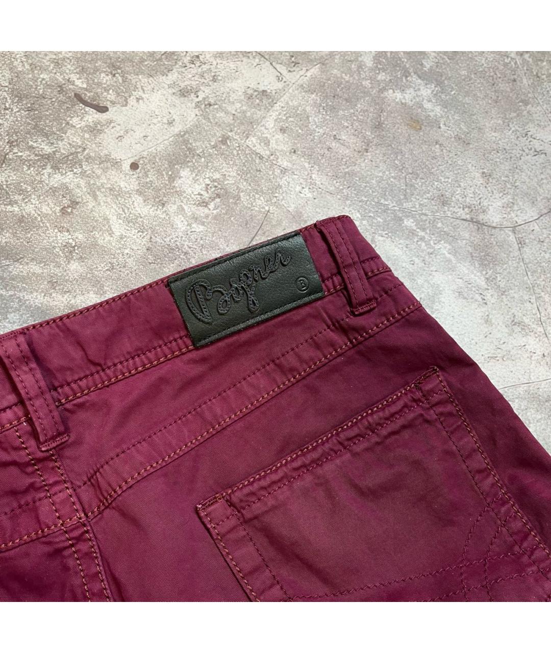 BOGNER Бордовые хлопковые повседневные брюки, фото 8