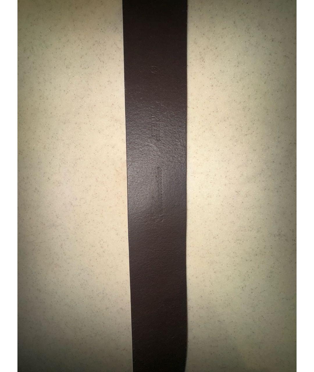 BLUMARINE Коричневый кожаный ремень, фото 4