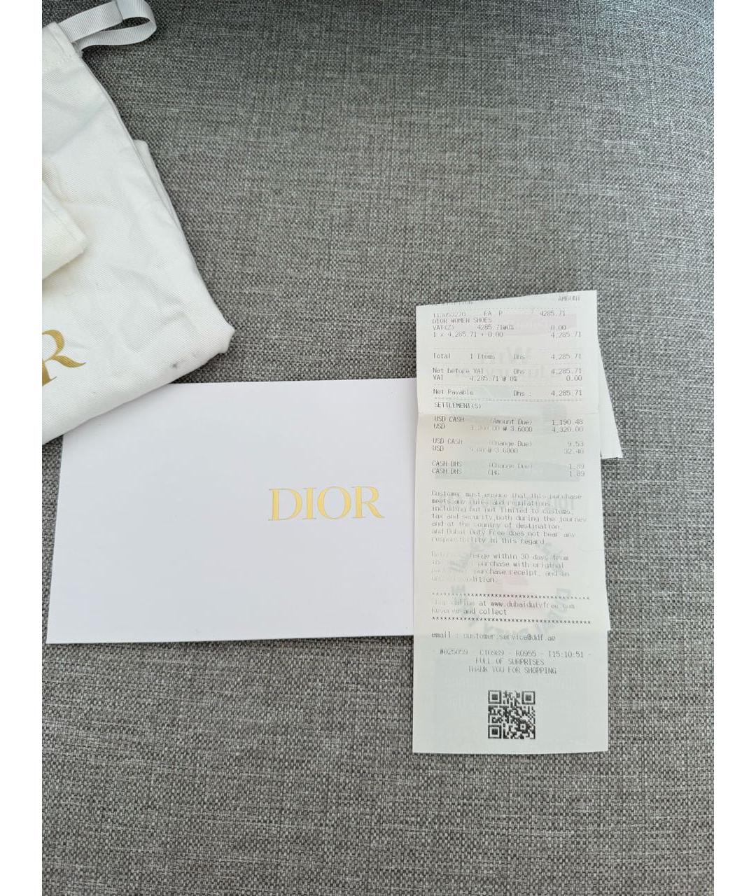 CHRISTIAN DIOR Черные текстильные кеды, фото 8