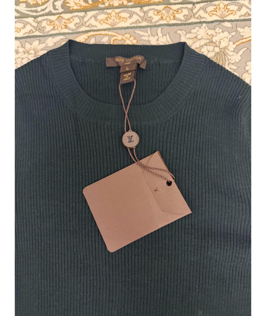 LOUIS VUITTON Зеленая шерстяная водолазка, фото 2