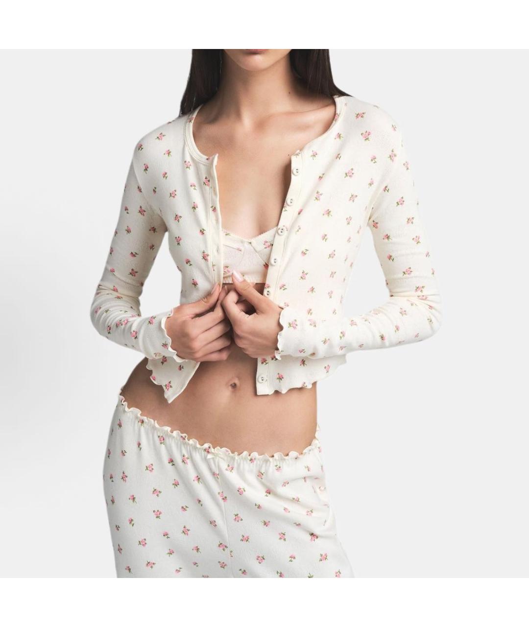 SKIMS Белый кардиган, фото 3