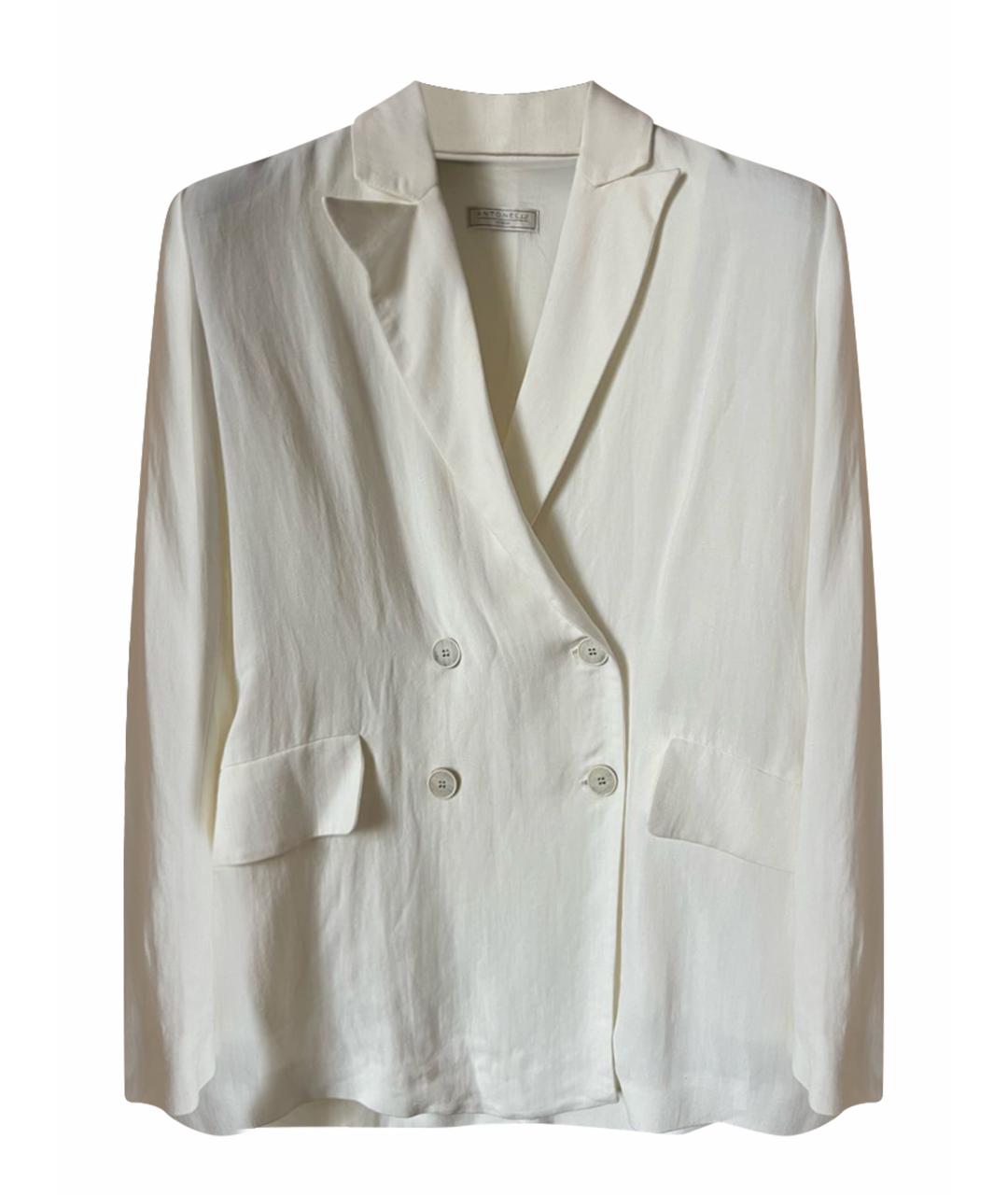 ANTONELLI FIRENZE Белый хлопковый костюм с брюками, фото 1