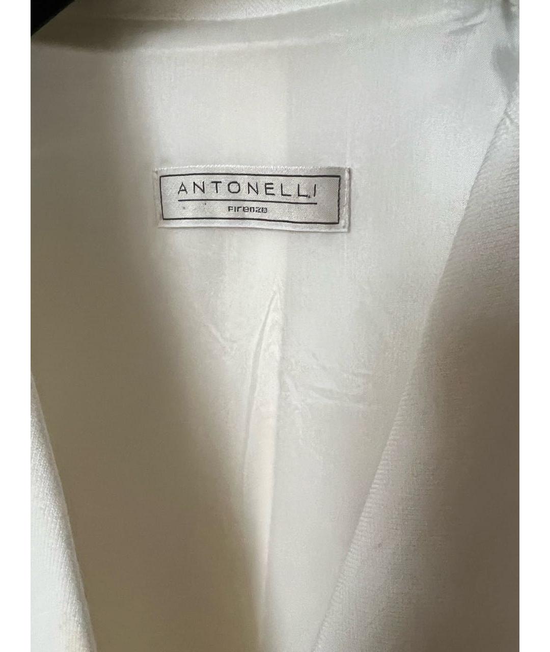 ANTONELLI FIRENZE Белый хлопковый костюм с брюками, фото 2