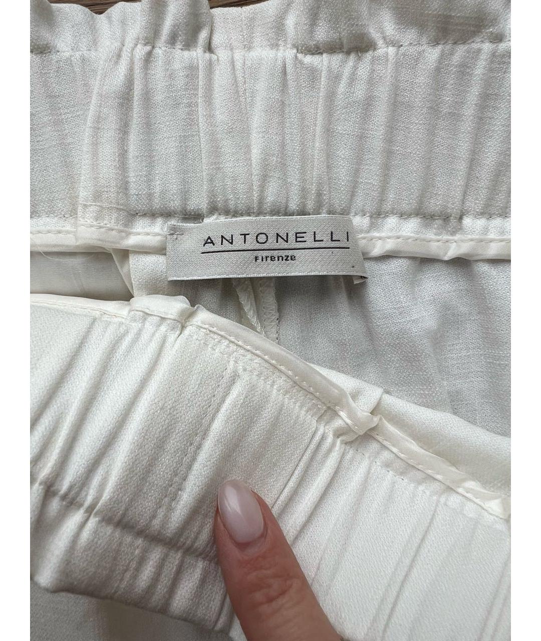 ANTONELLI FIRENZE Белый хлопковый костюм с брюками, фото 7