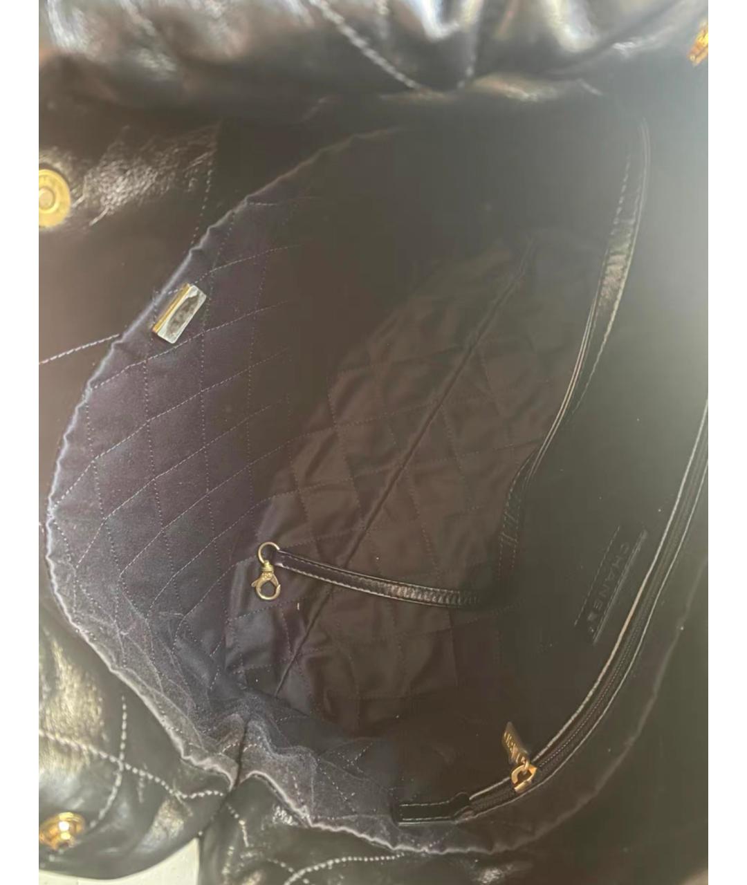 CHANEL Черная кожаная сумка через плечо, фото 7