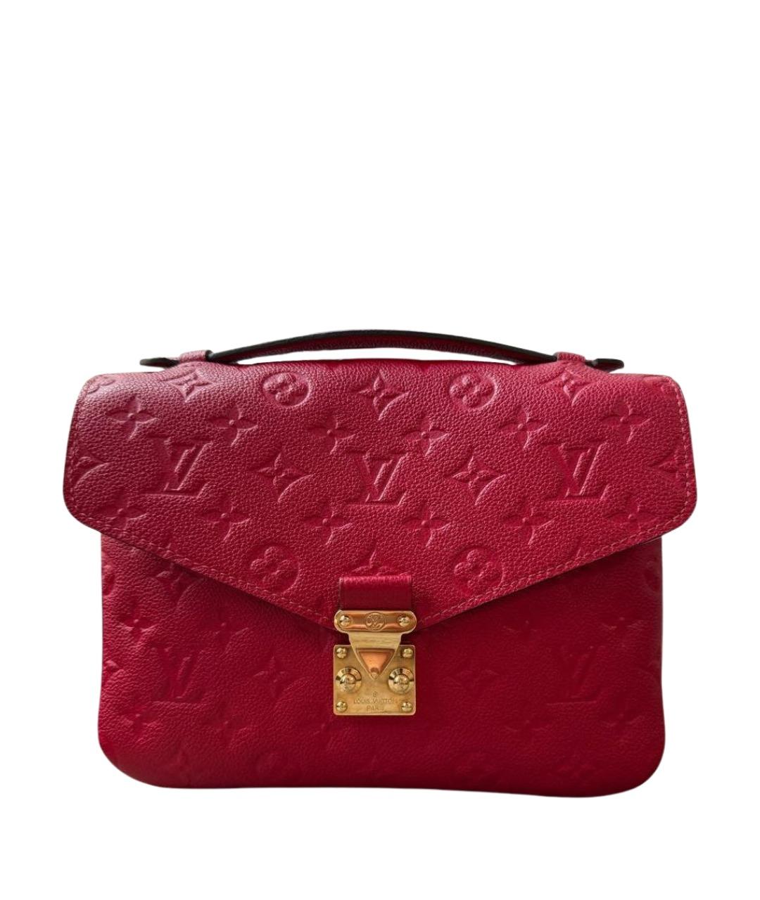 LOUIS VUITTON Красная кожаная сумка через плечо, фото 1