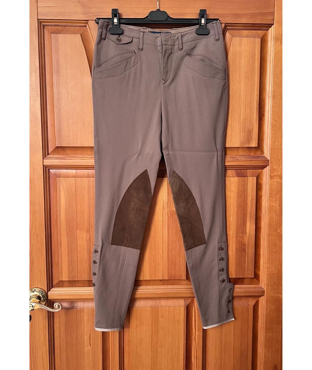 RALPH LAUREN Бежевые шерстяные брюки узкие, фото 4