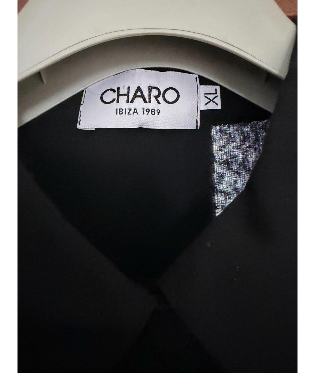 CHARO RUIZ Черное хлопковое коктейльное платье, фото 3