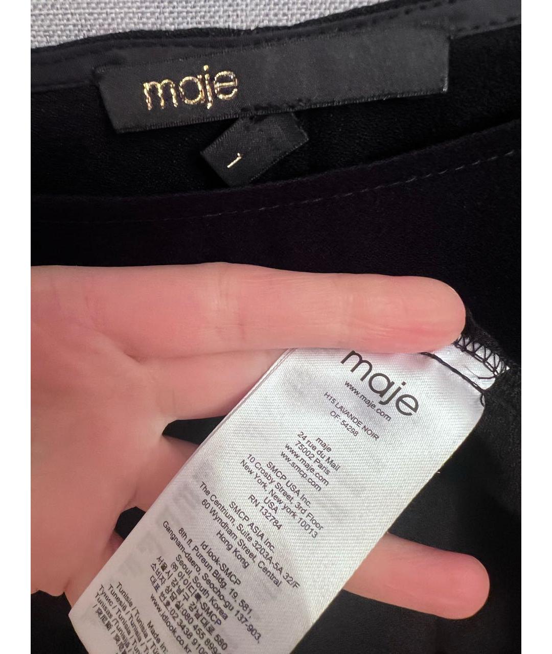 MAJE Черная блузы, фото 3